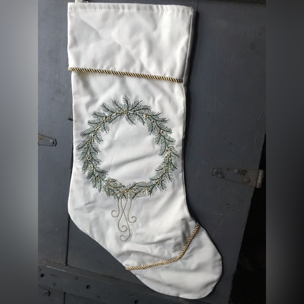 Balsam Wreath Christmas Stocking Brand New